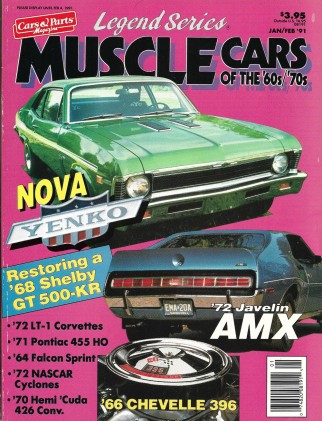 MUSCLE CARS OF THE 60'S 70'S LEGEND SERIES 1991 JAN/FEB - YENKO, HEMI CUDA